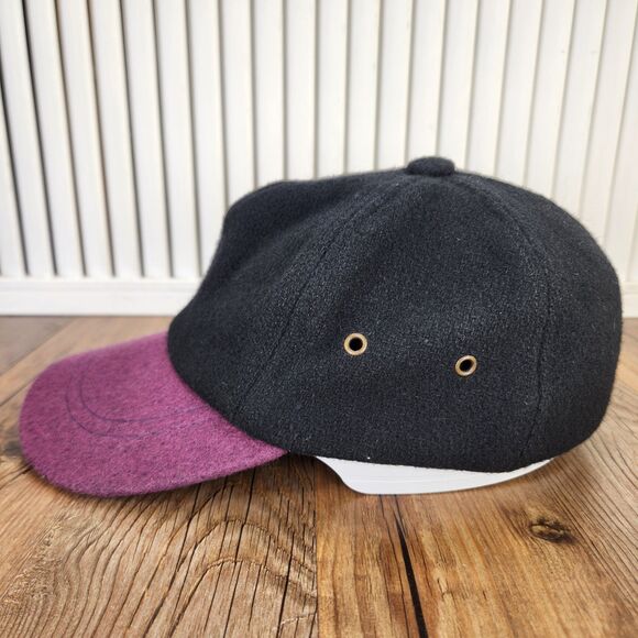 VTG London Fog Made in USA Wool Baseball Cap Size Small 6 7/8 Black Purple Cap main image 5